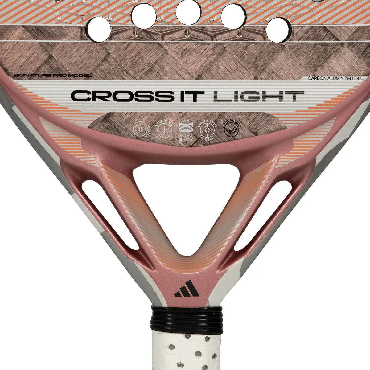 Adidas Cross it Light 2026 padel racket with lightweight design and ergonomic grip, suitable for all skill levels.