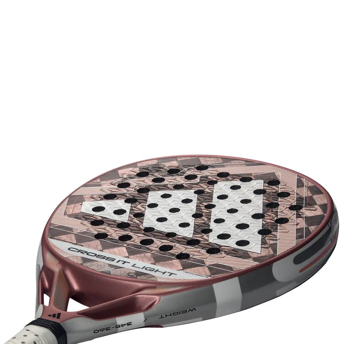 Adidas Cross It Light 2026 padel racket with black and white design, lightweight frame, and grip handle for optimal control.