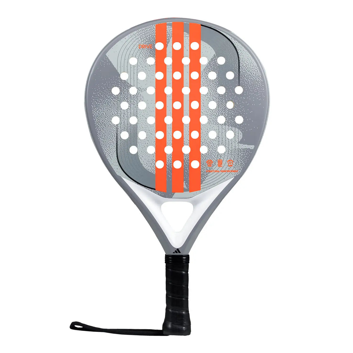 ADIDAS DRIVE GREY 3.4 2025 Padel Racket by PDLSport, beginner control padel racket with grey frame and grip, ready for play