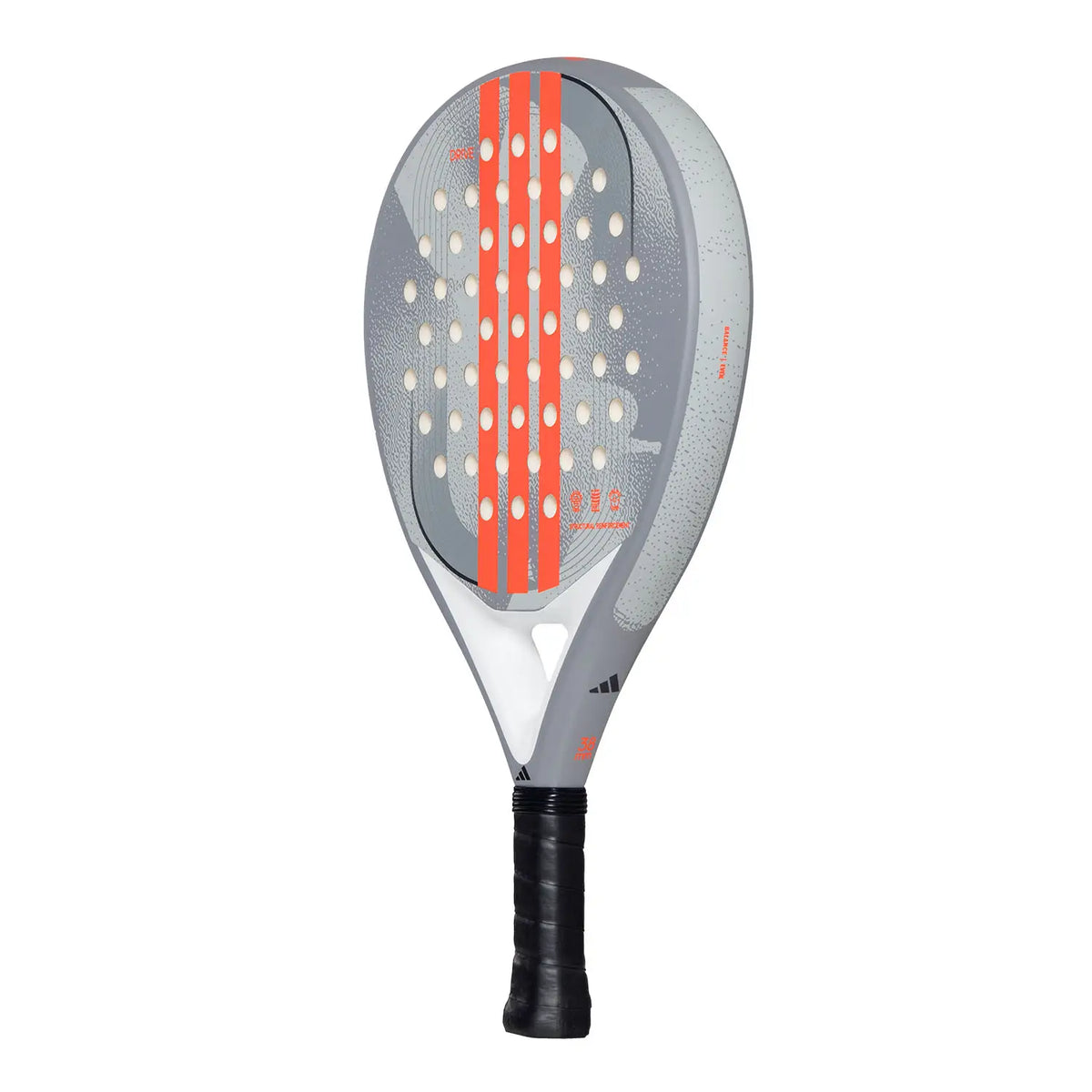 ADIDAS DRIVE GREY 3.4 2025 padel racket by PDLSport, beginner control racket with grey design and ergonomic handle.