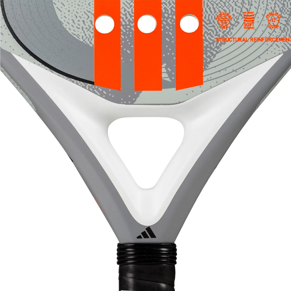 ADIDAS DRIVE GREY 3.4 2025 Padel Racket by PDLSport, lightweight control racket designed for beginners, with a grey frame and grip.