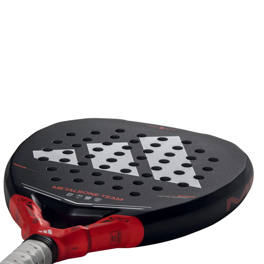 Adidas Metalbone Team 2026 Padel Racket with ergonomic handle and metallic design, suitable for competitive padel players.