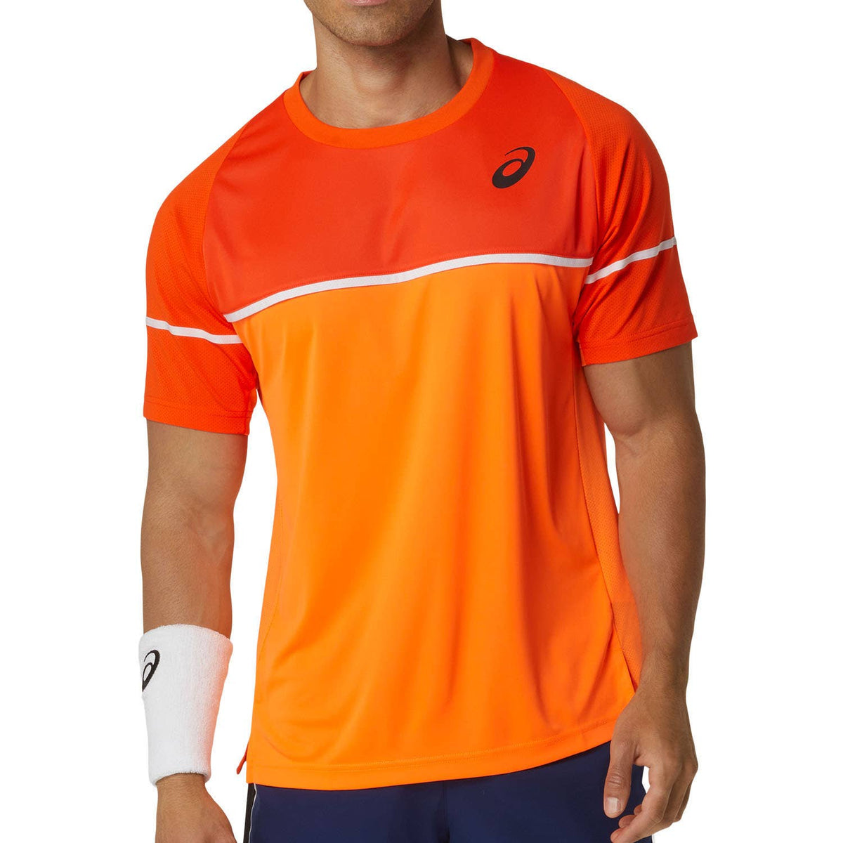 ASICS Game Short-Sleeve Tennis Top – Orange