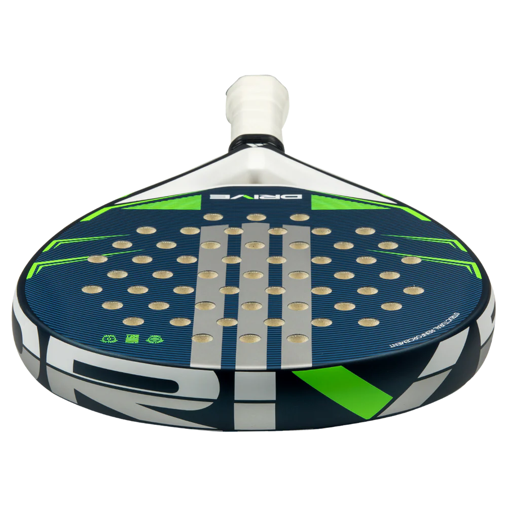 Blue Adidas Drive 2026 Padel Racket with ergonomic grip and sleek design, ideal for competitive padel players.