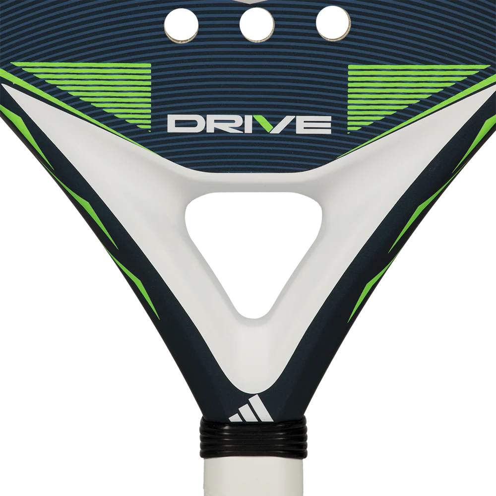 Blue Adidas Drive 2026 Padel Racket with lightweight frame and ergonomic grip, designed for optimal control and power during matches.