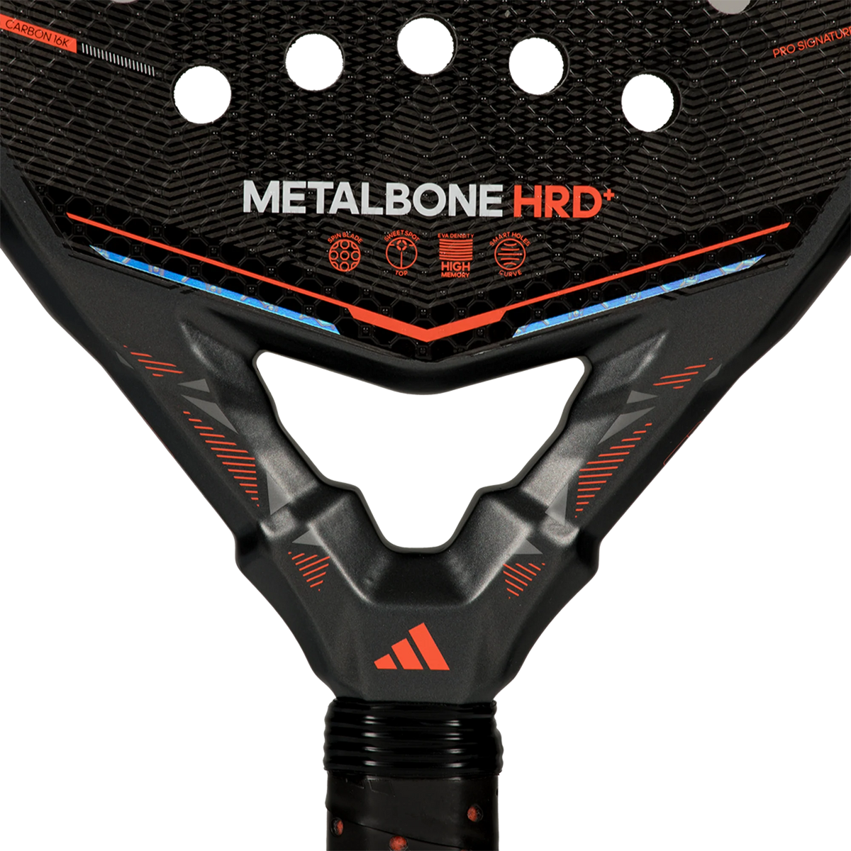 Adidas Metalbone HRD+ 2026 padel racket with a sleek design, graphite frame, and ergonomic grip for powerful gameplay.