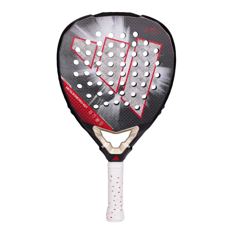 Adidas Metalbone Pro Edition 2026 padel racket in special presentation box, showcasing the sleek design and grip details.