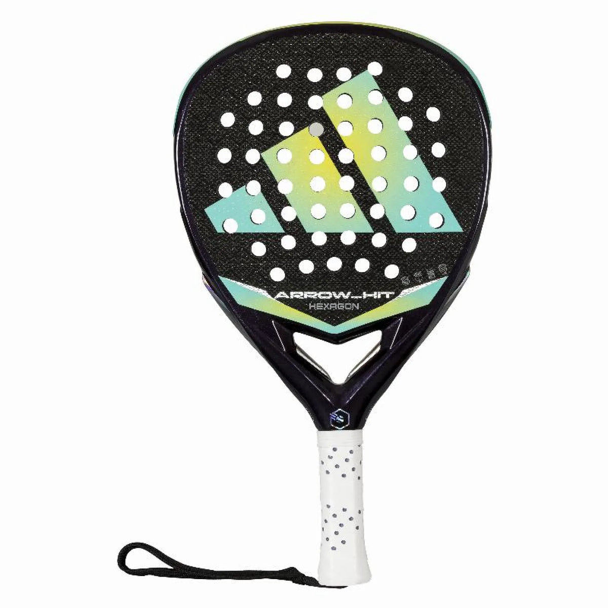 Adidas Arrow Hit Hexagon 2026 padel racket with geometric design, lightweight frame, and ergonomic grip for enhanced gameplay.