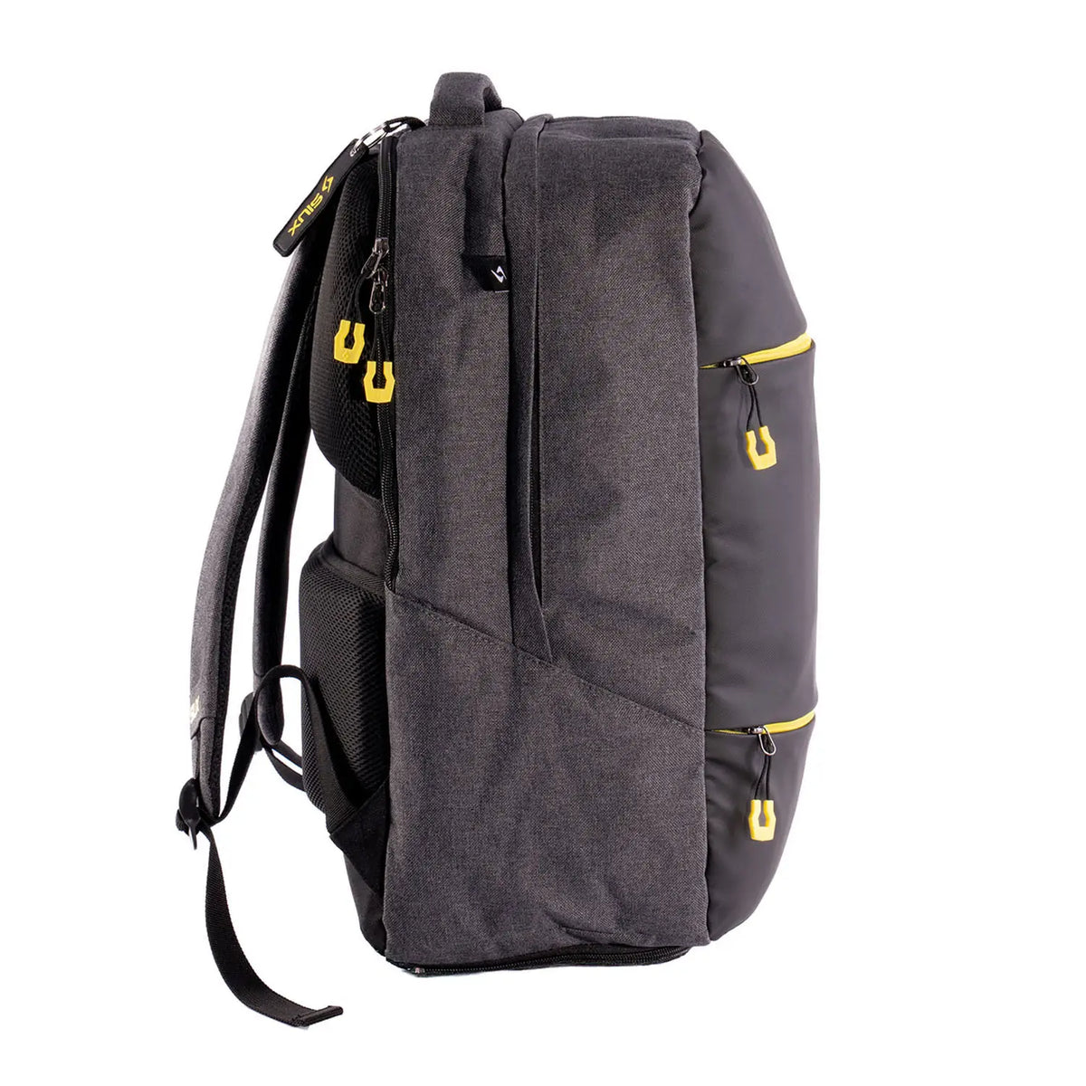 Black Siux Trail Backpack with 27L capacity featuring multiple compartments and adjustable straps for outdoor use.