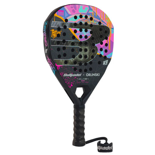 Bullpadel Neuron 02 Edge x ORLINSK special edition padel racket with sleek design and ergonomic grip, ready for intense gameplay.