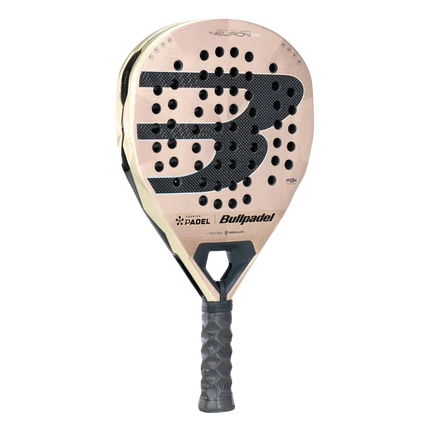 Bullpadel Neuron Premier Padel 2026 racket with black and yellow design, featuring a lightweight frame and ergonomic grip.