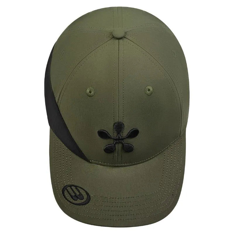 Bullpadel Premier Padel Kaki Baseball Cap with adjustable strap and curved brim, ideal for sports and casual wear.