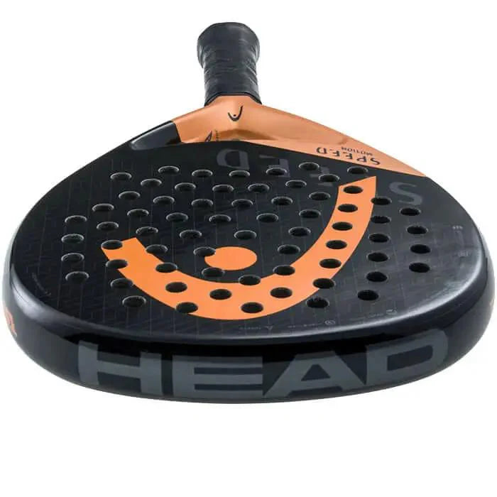 Head Speed Motion padel racket by My Store, showing the sleek design and grip of the lightweight, high-performance sports equipment.