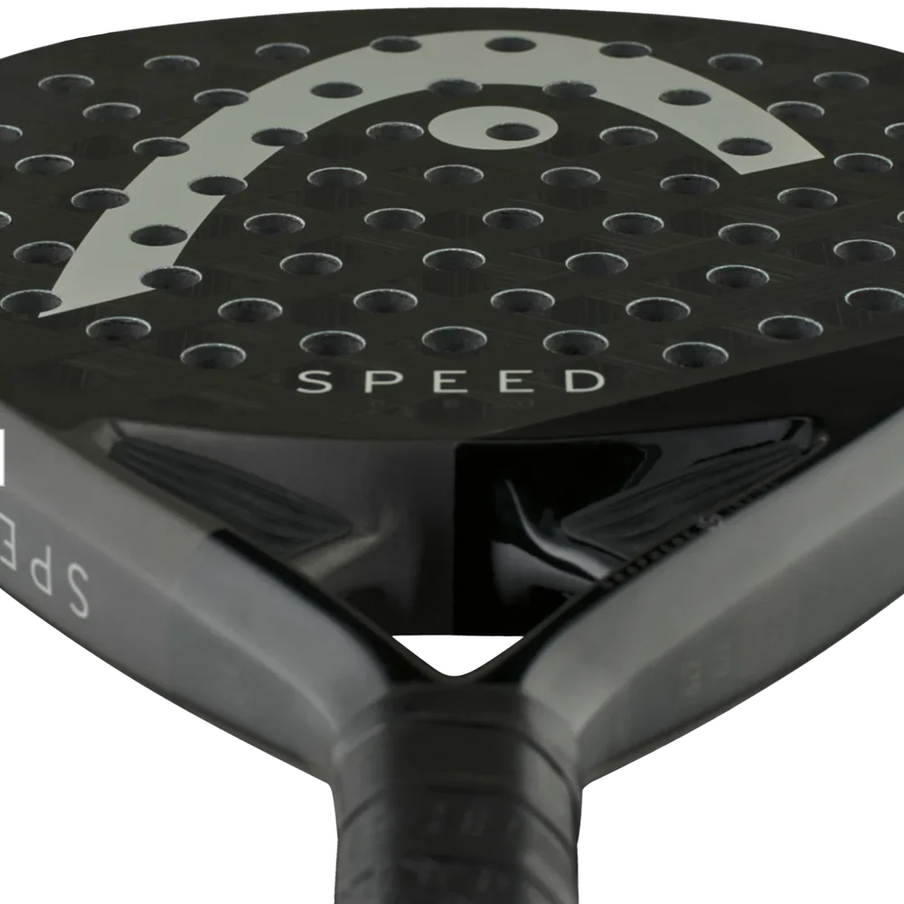 Head Speed Pro X 2025 padel racket with a sleek design, featuring a lightweight frame and textured surface for enhanced control.