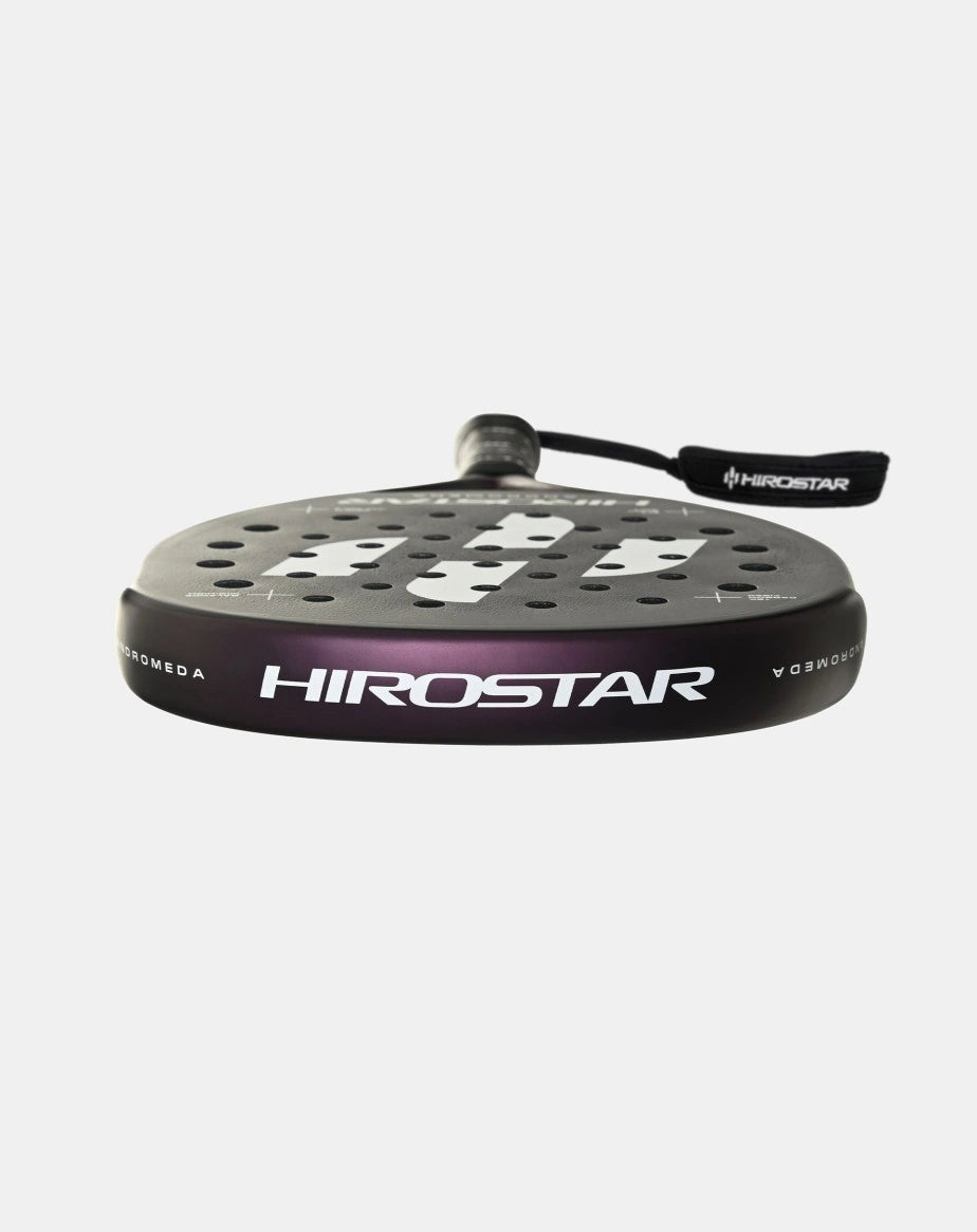 Hirostar Andromeda 25 padel racket by PDLSport, featuring a sleek design with a lightweight frame and textured hitting surface.