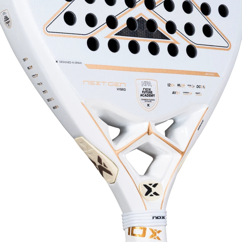 NOX NEXTGEN PRO HYBRID 12K 2026 snowboarding boot with black and white design, featuring sturdy construction and adjustable straps.