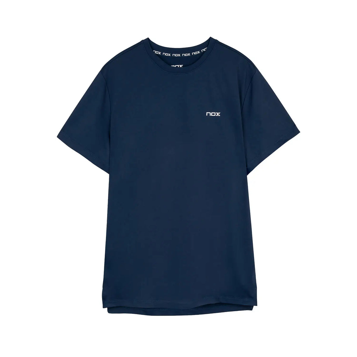 Navy blue NOX Team T-Shirt in small size with front logo design, made of comfortable fabric for casual wear.