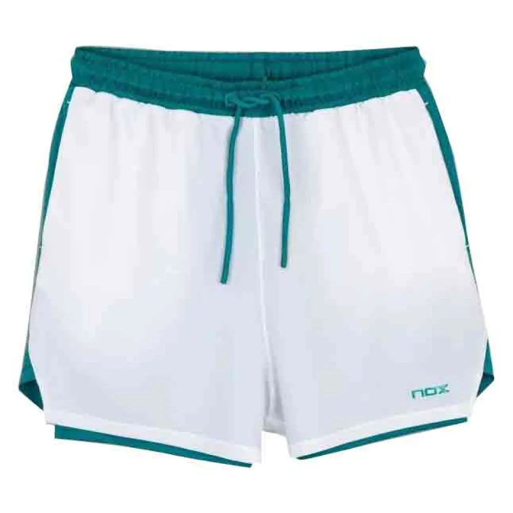 NOX Pro Shorts White/Ivy Green