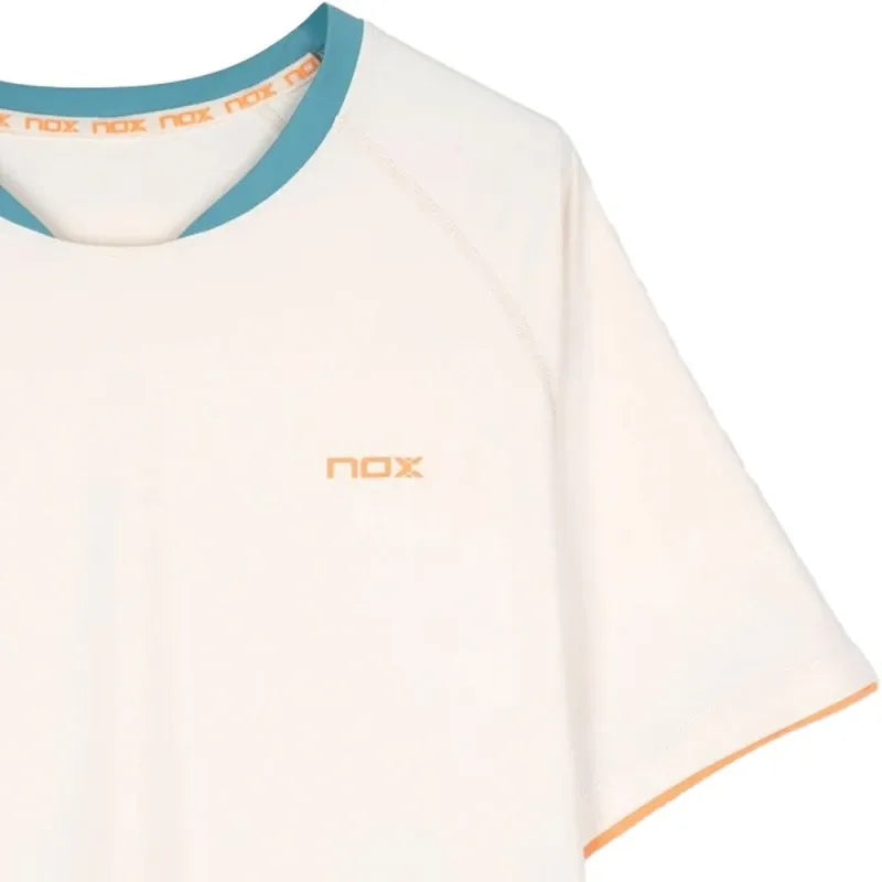 NOX Pro T-Shirt in vanilla color, size XL, featuring a comfortable fit and casual style, displayed on a plain background.