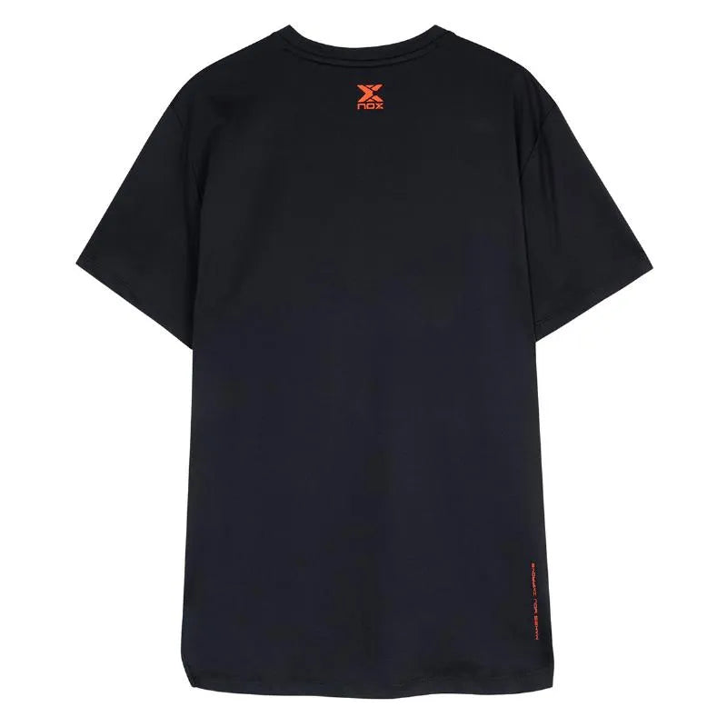 Black NOX Team T-Shirt in XL displayed flat with visible logo and fabric texture.