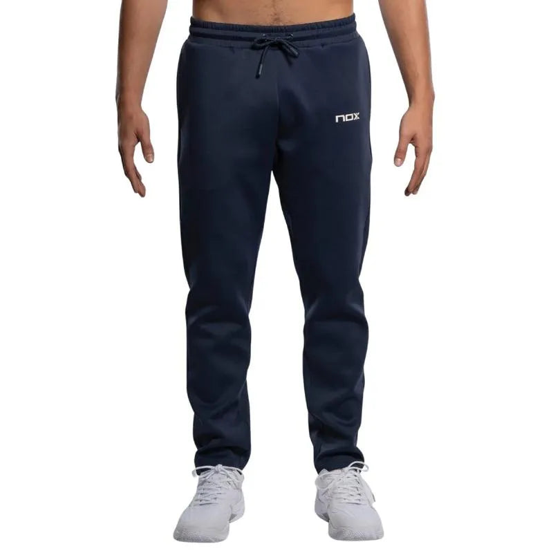 Nox Team navy blue pants in medium size, featuring a comfortable fit and stylish design for casual wear.