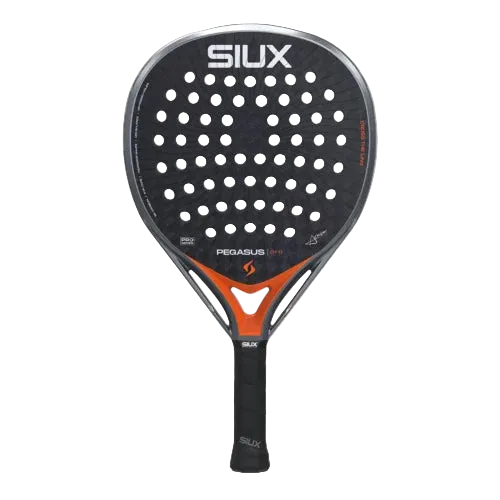 Siux Pegasus Pro 2026 Lava Orange padel racket with vibrant orange design and ergonomic grip, suitable for advanced players