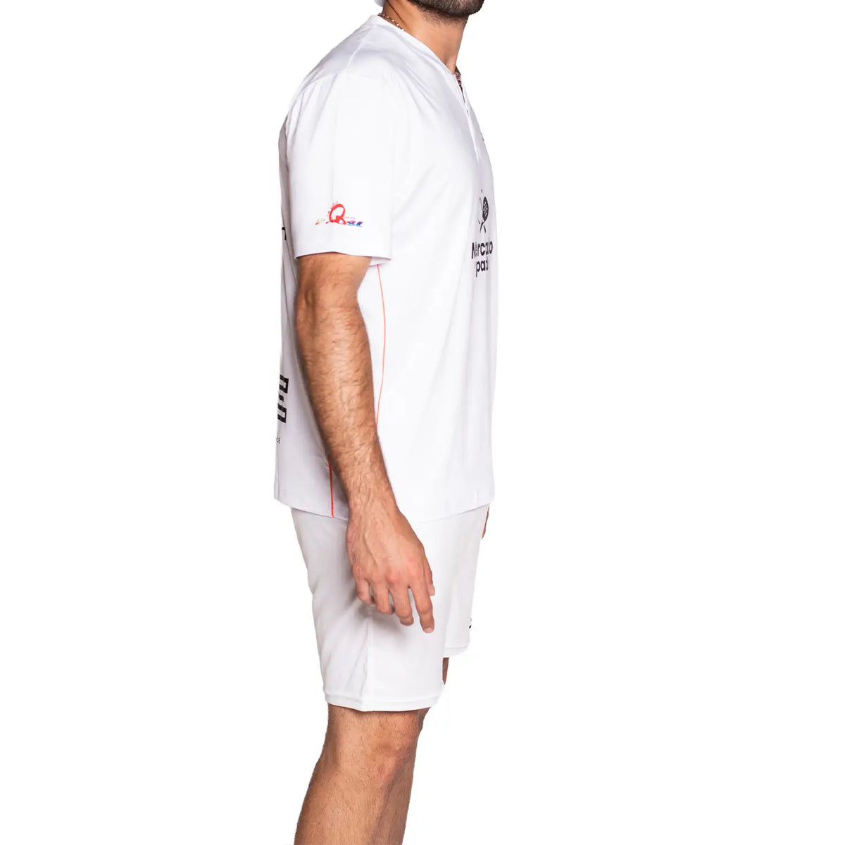 White large SIUX FENIX Chozas official T-shirt by PDLSport, featuring a comfortable fit and printed logo design.