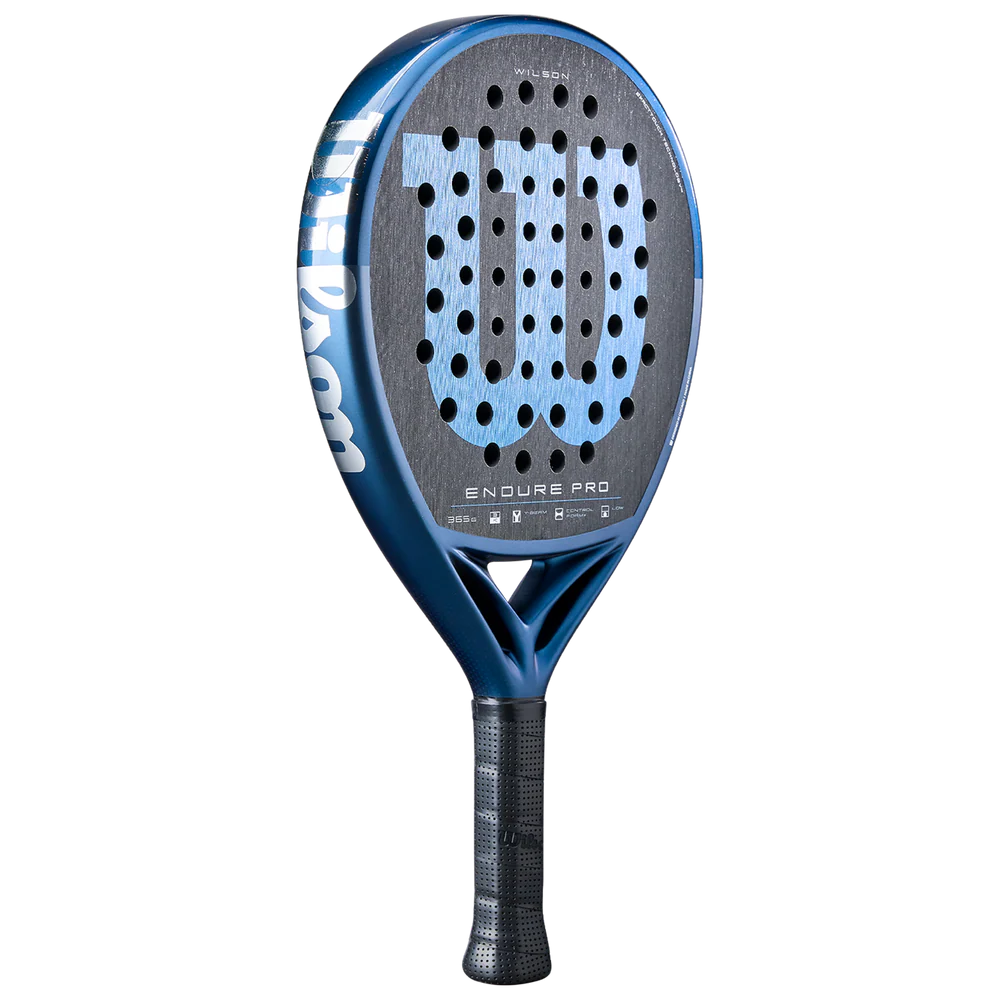 Wilson Endure Pro V1 2026 padel racket with a sleek design, featuring a lightweight frame and textured surface for optimal control.