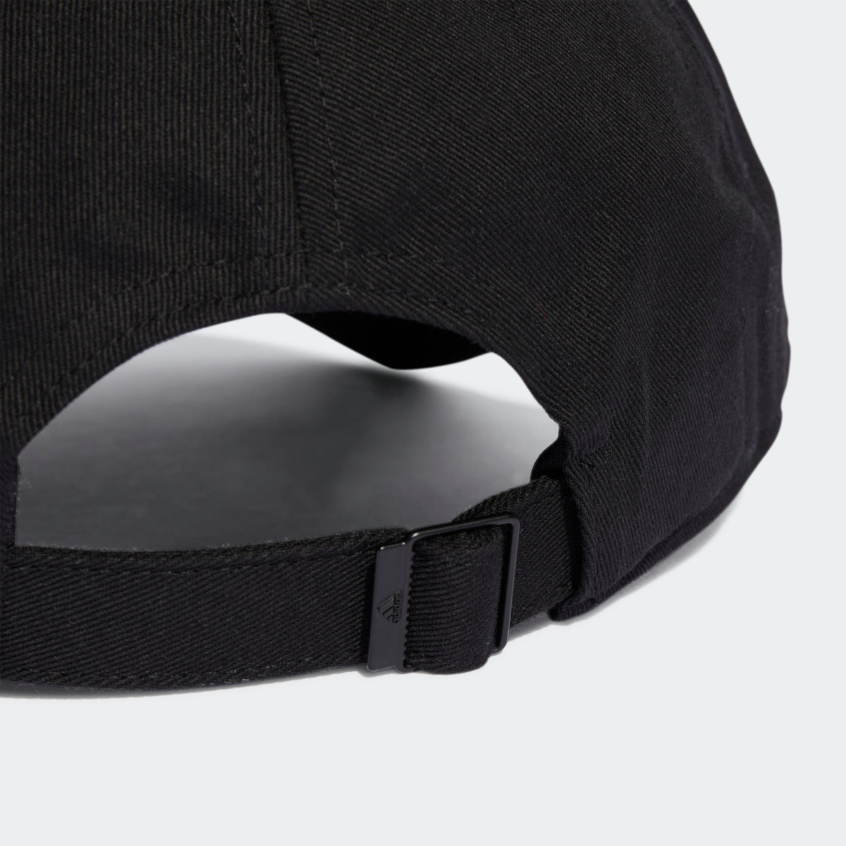 Adidas 3-Stripes Cotton Twill Baseball Cap – Black/White