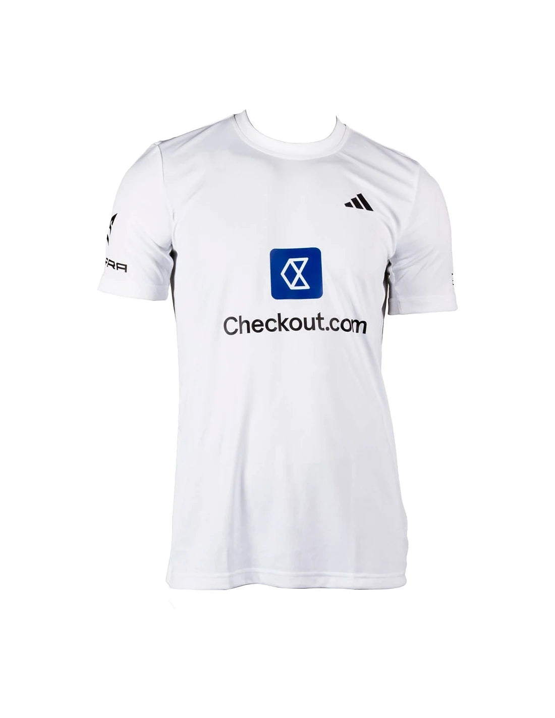 White Adidas Ale Galán 2026 T-shirt in large size with PDLSport branding, featuring a clean, simple design and comfortable fit.