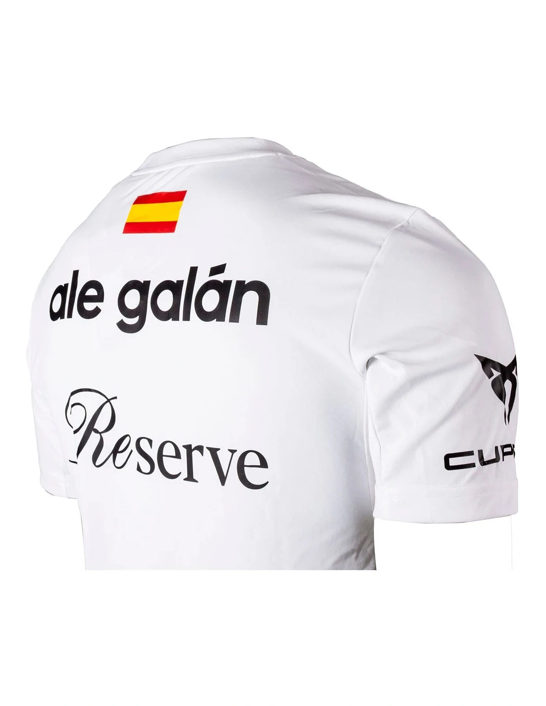White Adidas Ale Galán 2026 T-shirt in medium size featuring the PDLSport logo and athletic design.