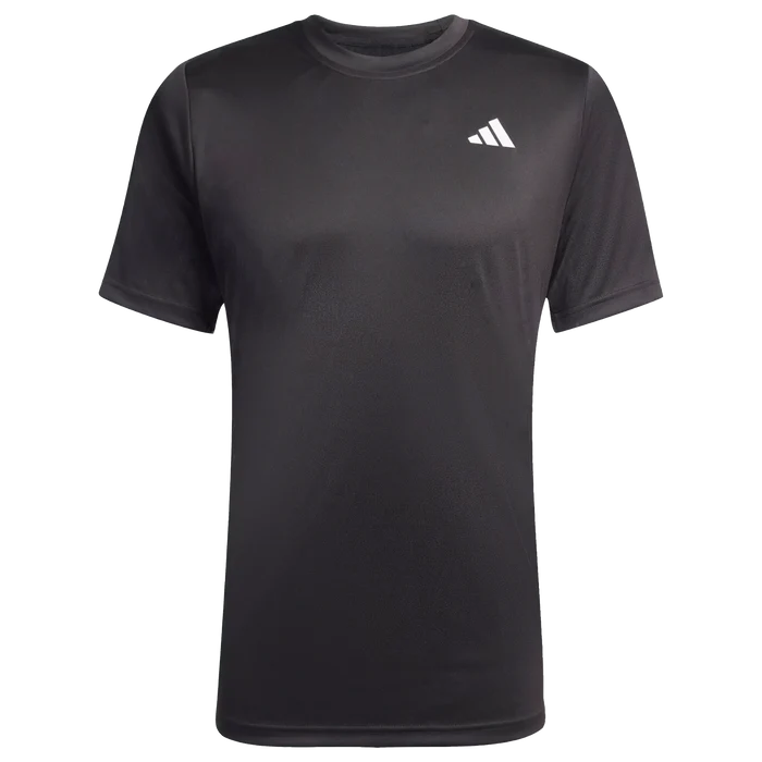 Black Adidas Club Climacool T-Shirt in XL, featuring lightweight breathable fabric and athletic fit with Adidas logo.