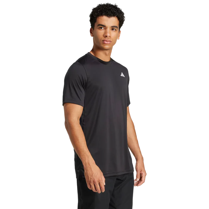 Black Adidas Club Climacool T-shirt in XL, lightweight athletic shirt with breathable fabric and sporty fit.