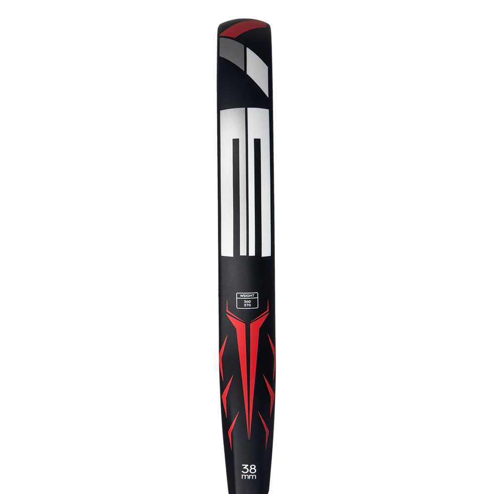 Black Adidas Drive 2026 padel racket with a sleek design, featuring the Adidas logo and ergonomic grip for optimal gameplay.