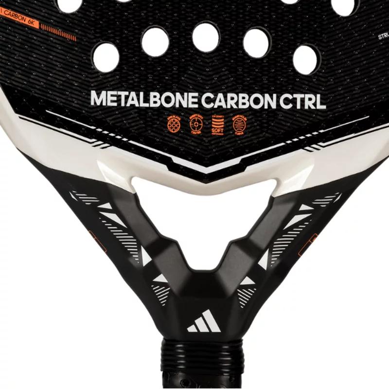 Adidas Metalbone Carbon Ctrl 2026 padel racket with carbon frame and ergonomic grip, designed for powerful shots and control.