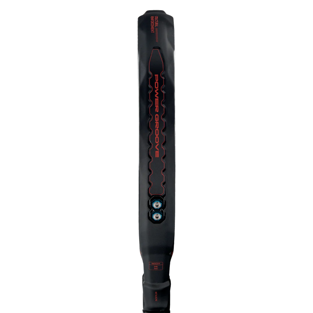 Adidas Metalbone HRD+ 2026 padel racket with black and silver design, featuring a sleek shape and textured surface.