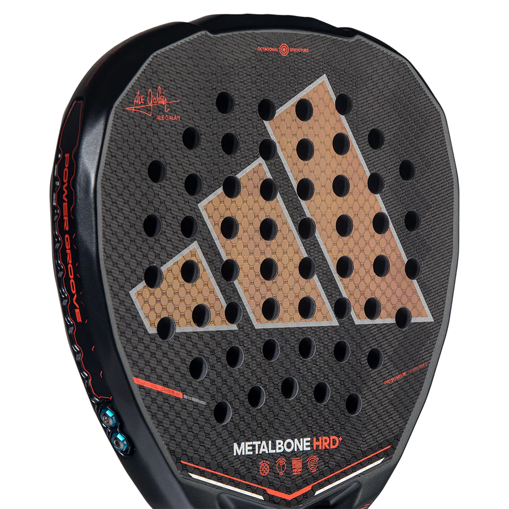Adidas Metalbone HRD+ 2026 padel racket with a sleek design, featuring a lightweight frame and dynamic surface for powerful swings.