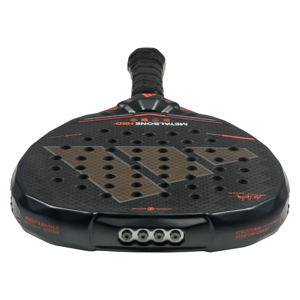 Adidas Metalbone HRD+ 2026 padel racket with a sleek design, featuring a lightweight frame and textured surface for optimal performance.