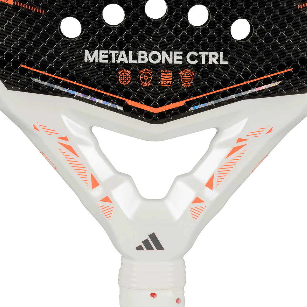 Adidas Metalbone CTRL 2026 Padel Racket with black and yellow design, featuring a lightweight frame and ergonomic grip.