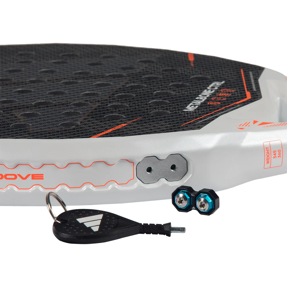 Adidas Metalbone CTRL 2026 padel racket with black and red design, featuring a lightweight frame and grip for enhanced control.
