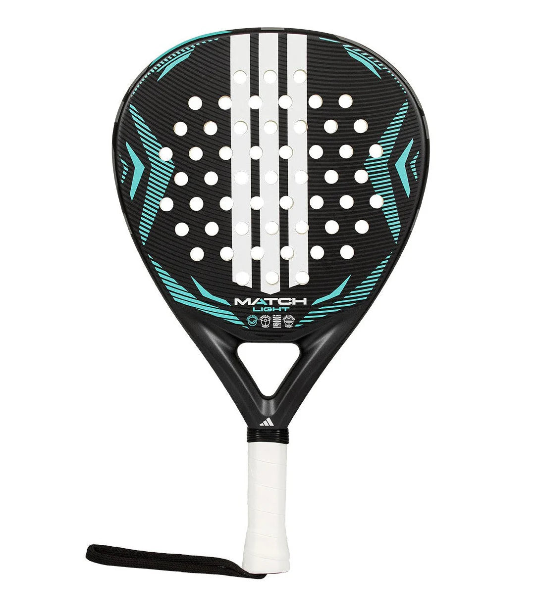 Adidas Match Light 2026 padel racket with a sleek design and grip, designed for optimal control and power in padel games.