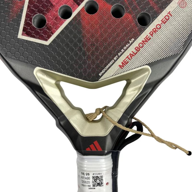 Adidas Metalbone Pro Edition 2026 padel racket in a special presentation box, showcasing the high-performance design and branding.