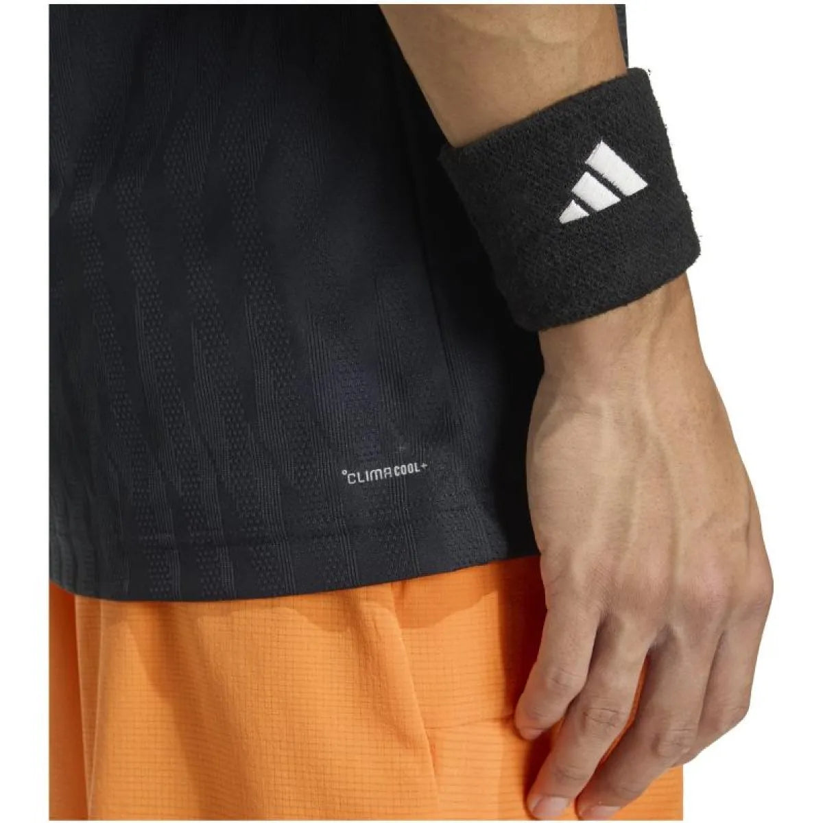 Black Adidas Tennis Freelift T-Shirt in large size, showcasing breathable fabric and athletic fit for tennis players.