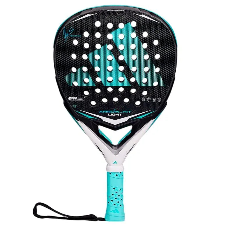 Adidas Ari Sanchez Arrow Hit Light 2026 pickleball paddle with sleek design and lightweight construction, shown in front view.