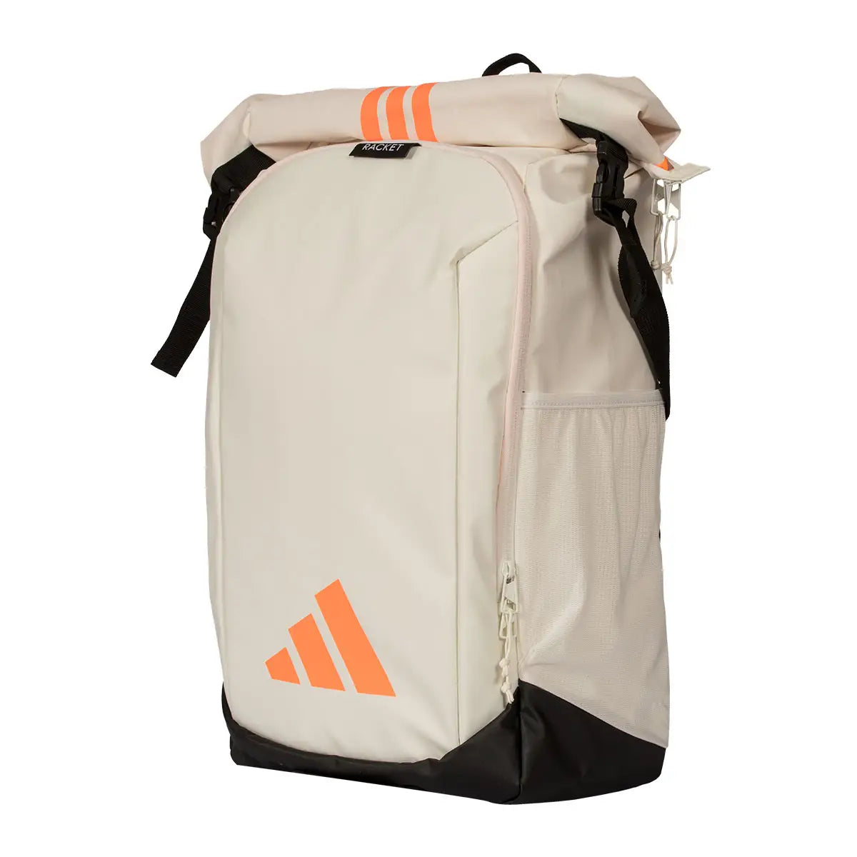 Adidas Multigame Off White 2026 backpack featuring a spacious design, multiple compartments, and the Adidas logo on the front.