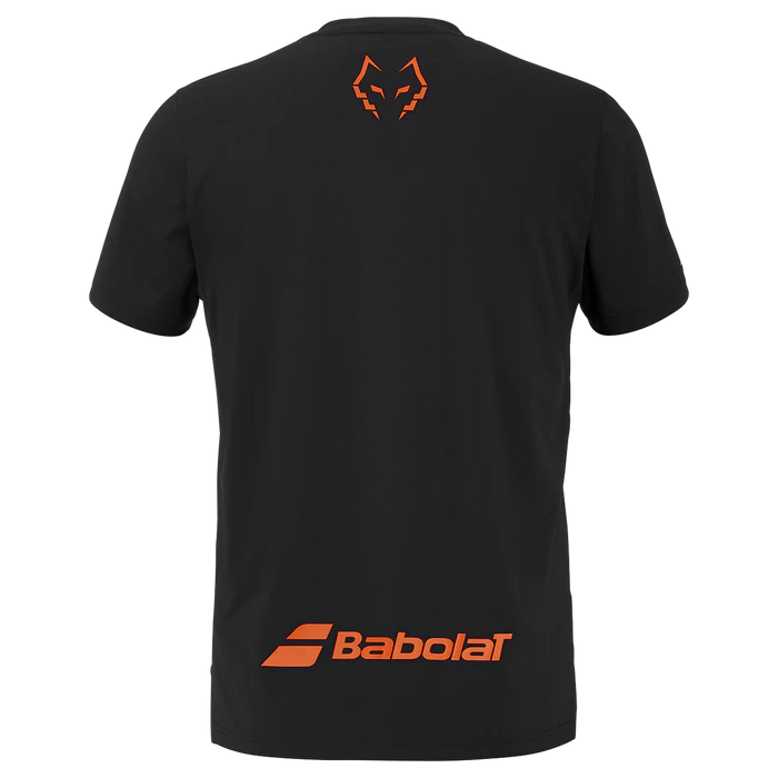 Black Babolat Juan Lebron crew neck sweatshirt in large size, featuring a comfortable fit and stylish design.