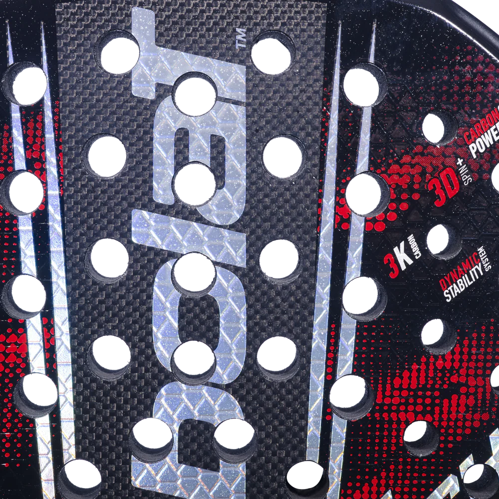 Babolat Technical Viper 3.0 padel racket with black and yellow design, featuring a lightweight frame and textured surface.