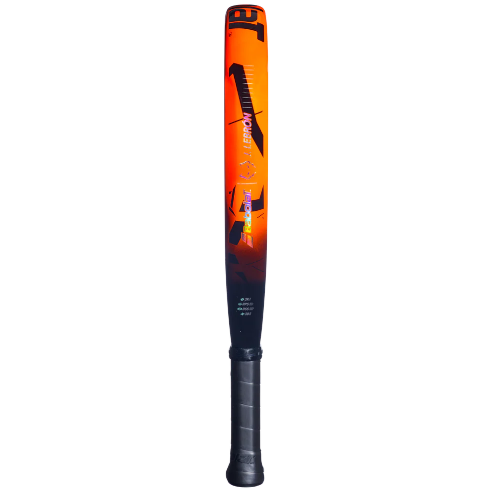 Babolat Viper Juan Lebrón 3.0 padel racket with black and green design, displayed inside its box.
