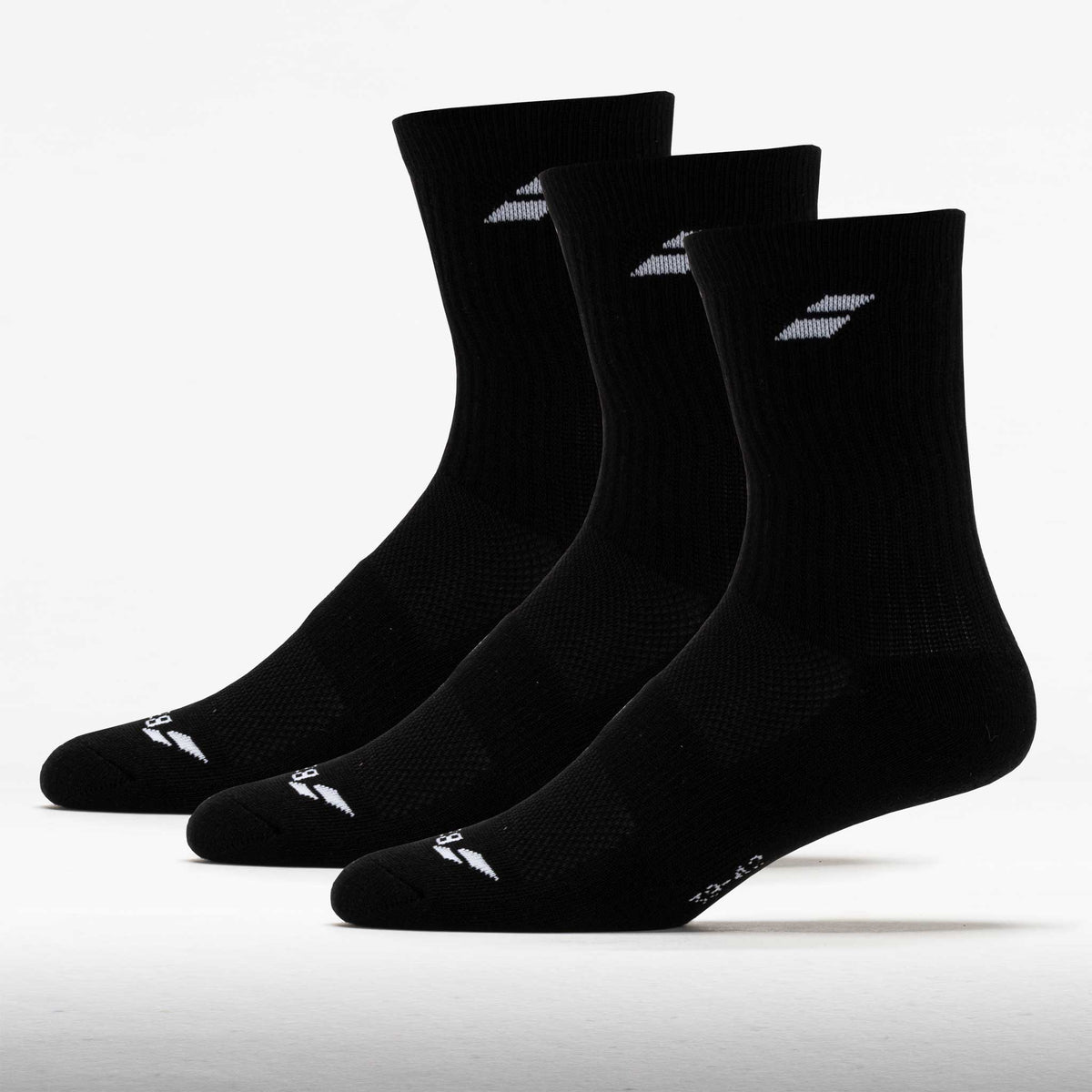 Babolat 3 Pairs Pack Mid-Calf Socks – Black