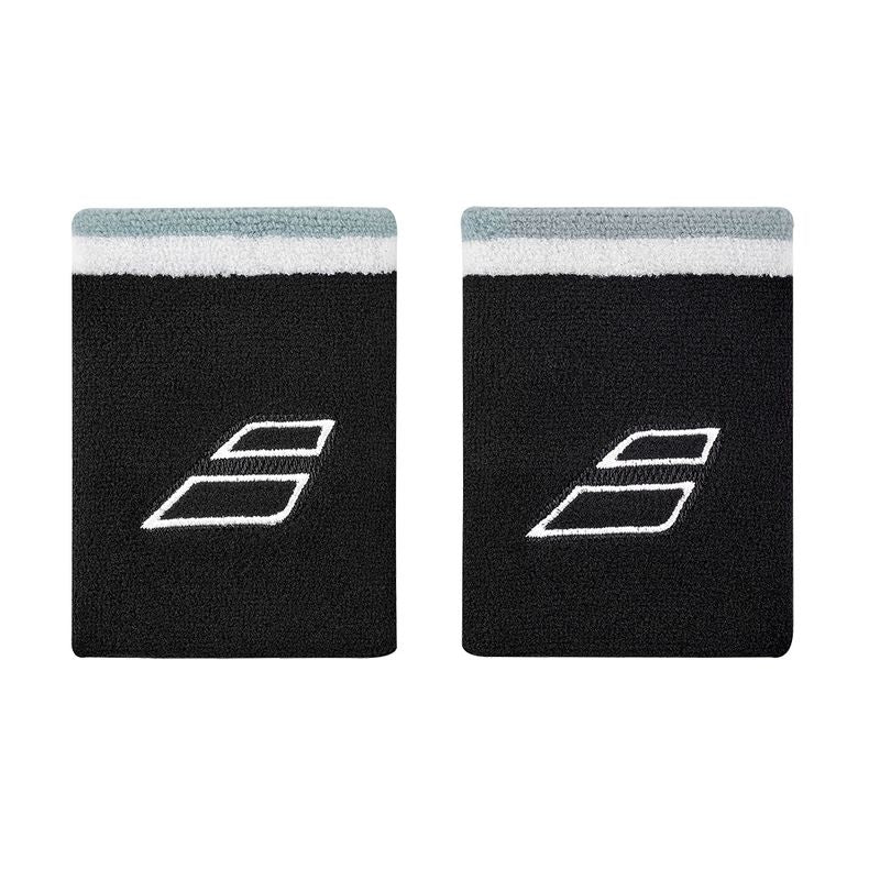 Babolat Terry Jumbo Wristbands 2 Pack – Black/White